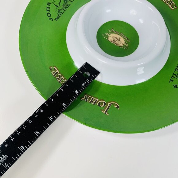 John Deere Green Chip Dip Serving Tray Melamine Ware 13" Farmhouse Kitchen Decor - Picture 13 of 13